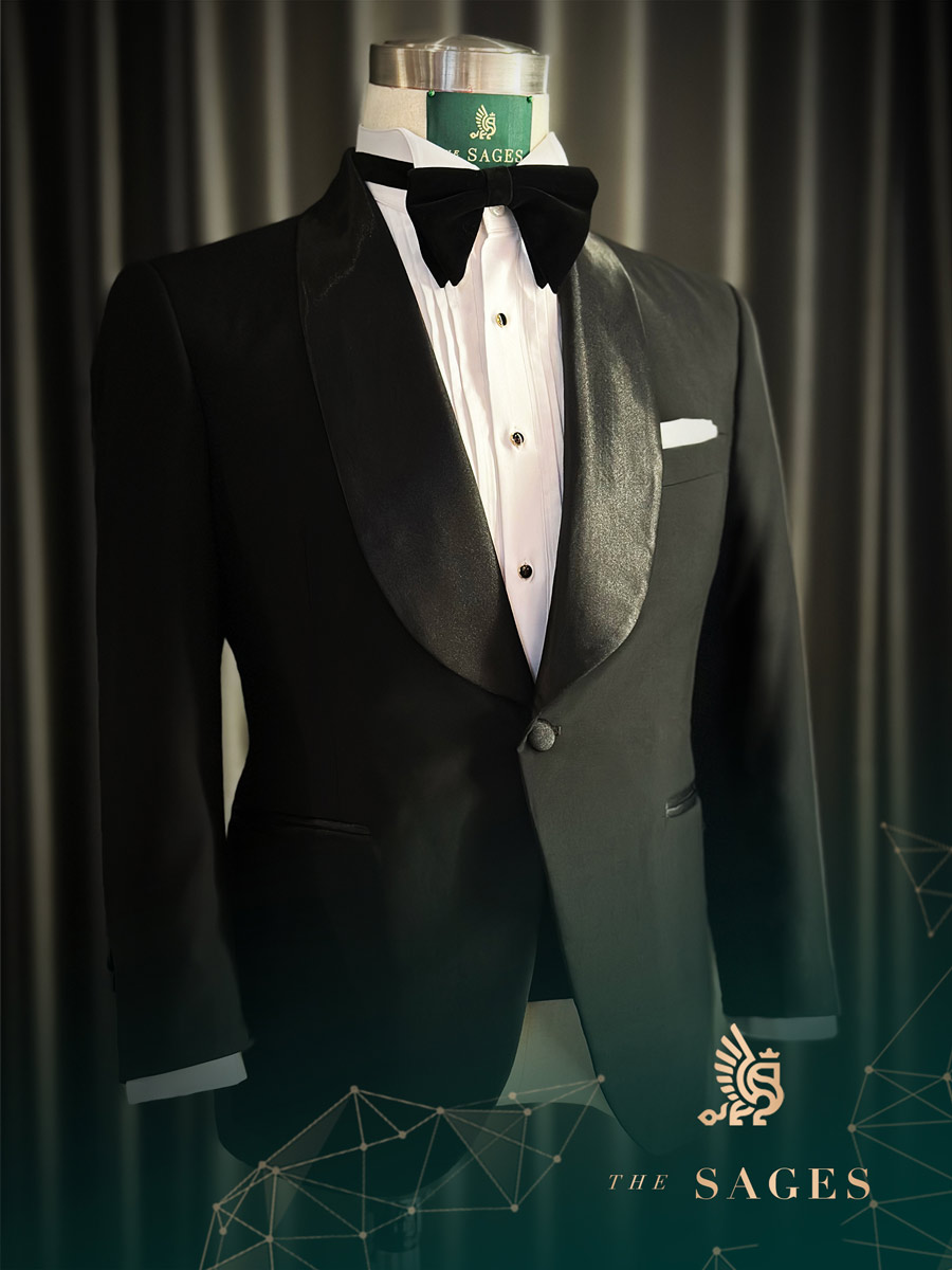 2-piece Black Tuxedo For Festive Season